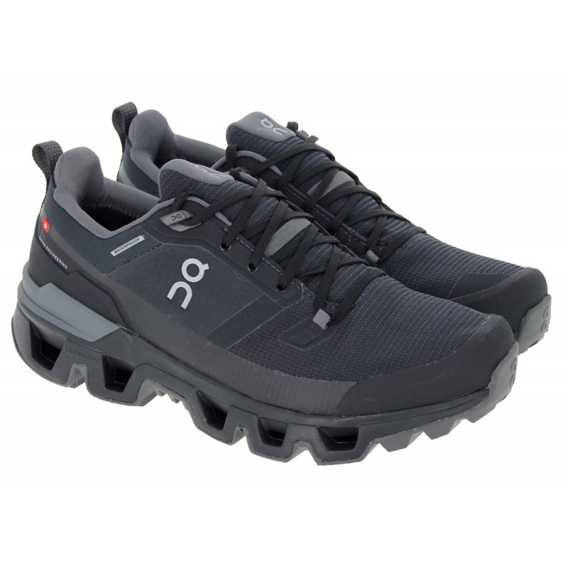 Mens black hot sale waterproof trainers